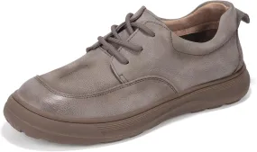 Men's Classic Fashion Sneakers, Boat Shoes Low Top Round Toe Genuine Leather Casual Shoe, Stylich and Comfortable Men Dress Shoes