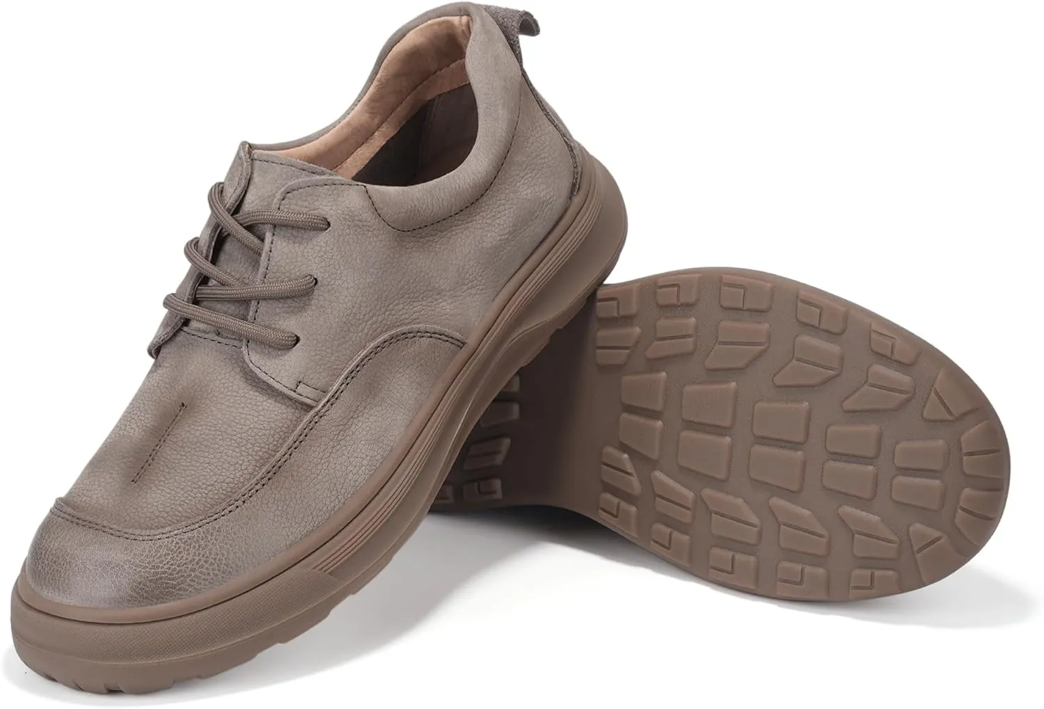 Men's Classic Fashion Sneakers, Boat Shoes Low Top Round Toe Genuine Leather Casual Shoe, Stylich and Comfortable Men Dress Shoes