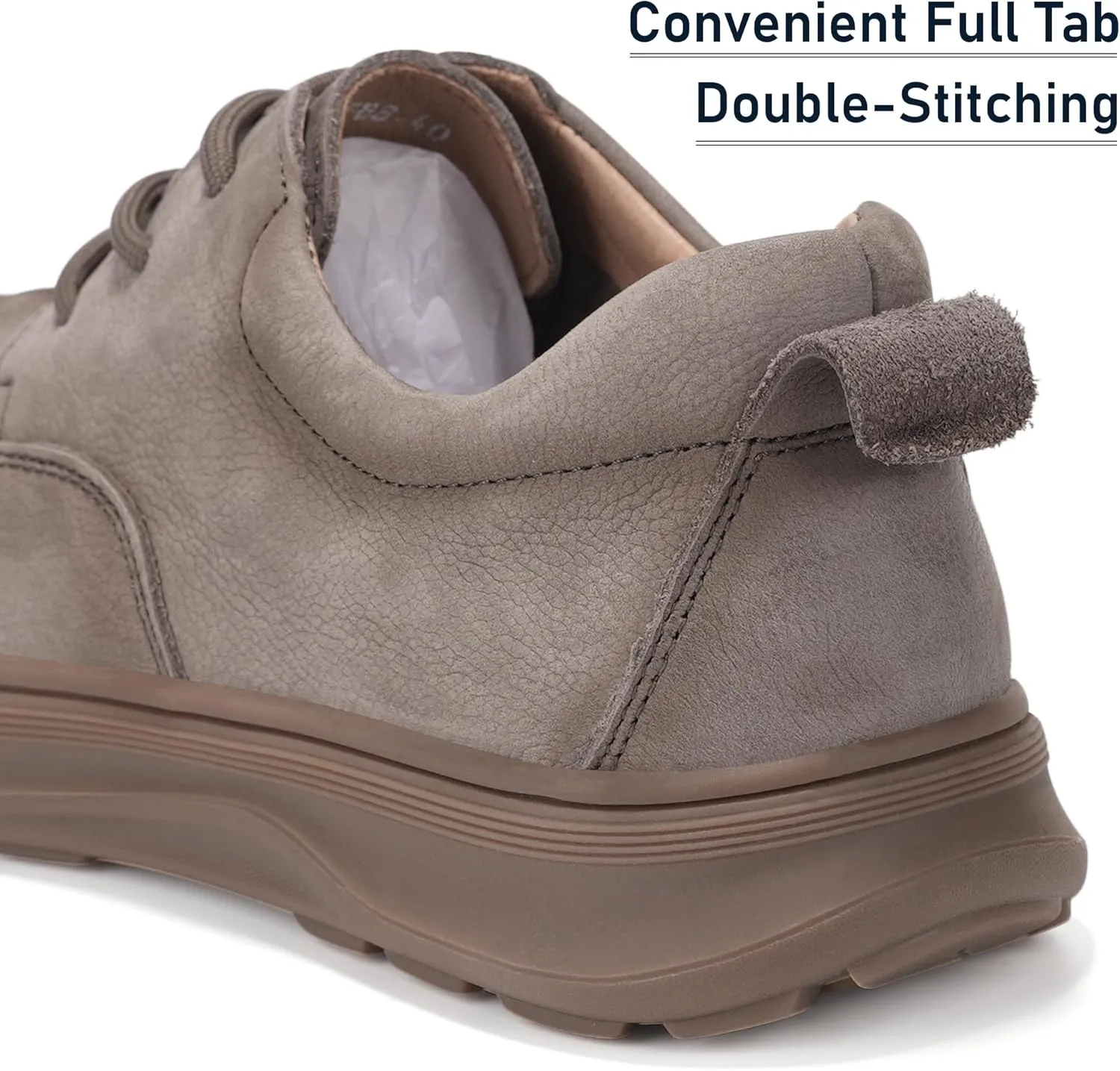 Men's Classic Fashion Sneakers, Boat Shoes Low Top Round Toe Genuine Leather Casual Shoe, Stylich and Comfortable Men Dress Shoes