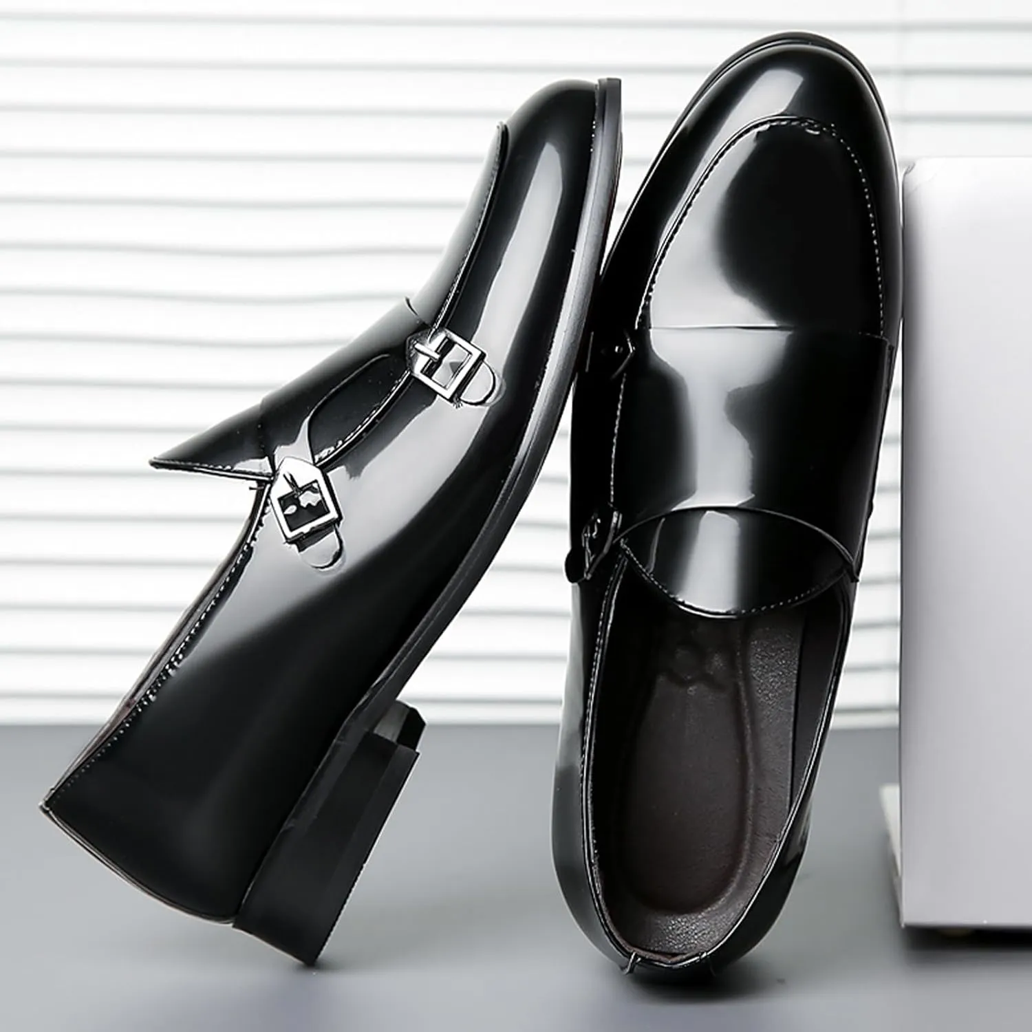 Men's Dress Oxford Shoes Slip On Causal Leather Shoes Fashion Walking Shoes Business Office Party Comfort Loafers