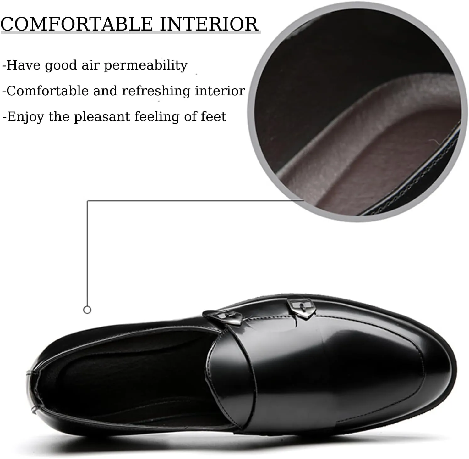 Men's Dress Oxford Shoes Slip On Causal Leather Shoes Fashion Walking Shoes Business Office Party Comfort Loafers