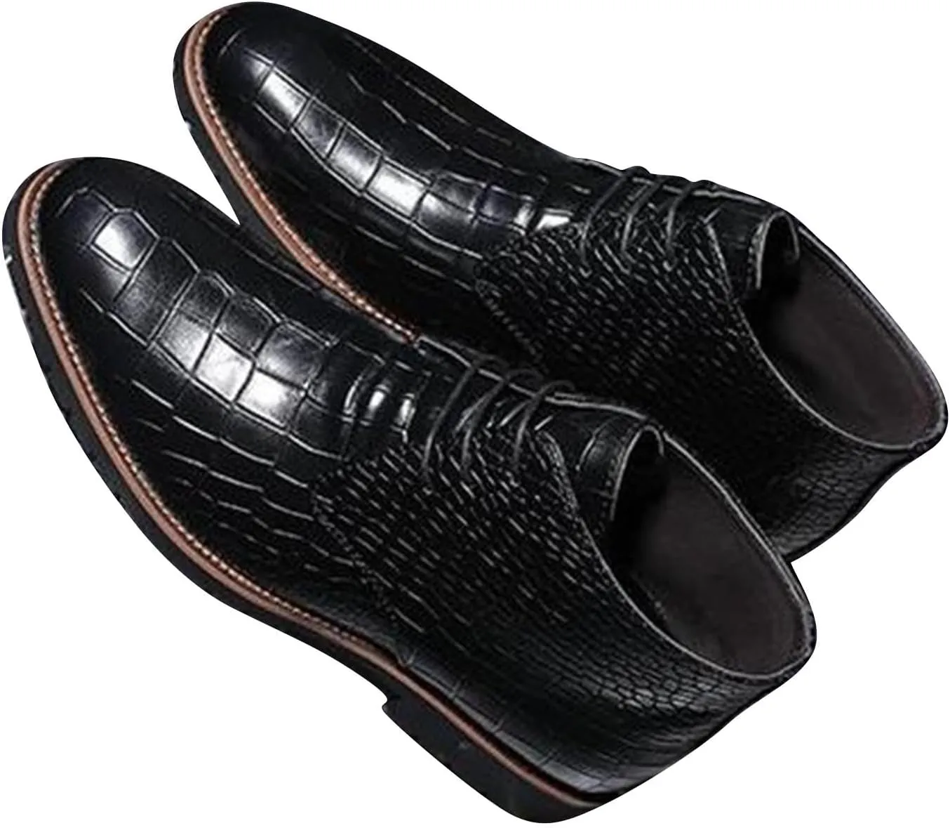 Men's Dress Shoes Casual Oxford Shoes Business Formal Shoe Fashion Lace up Footwear Comfort Wedding Dressy