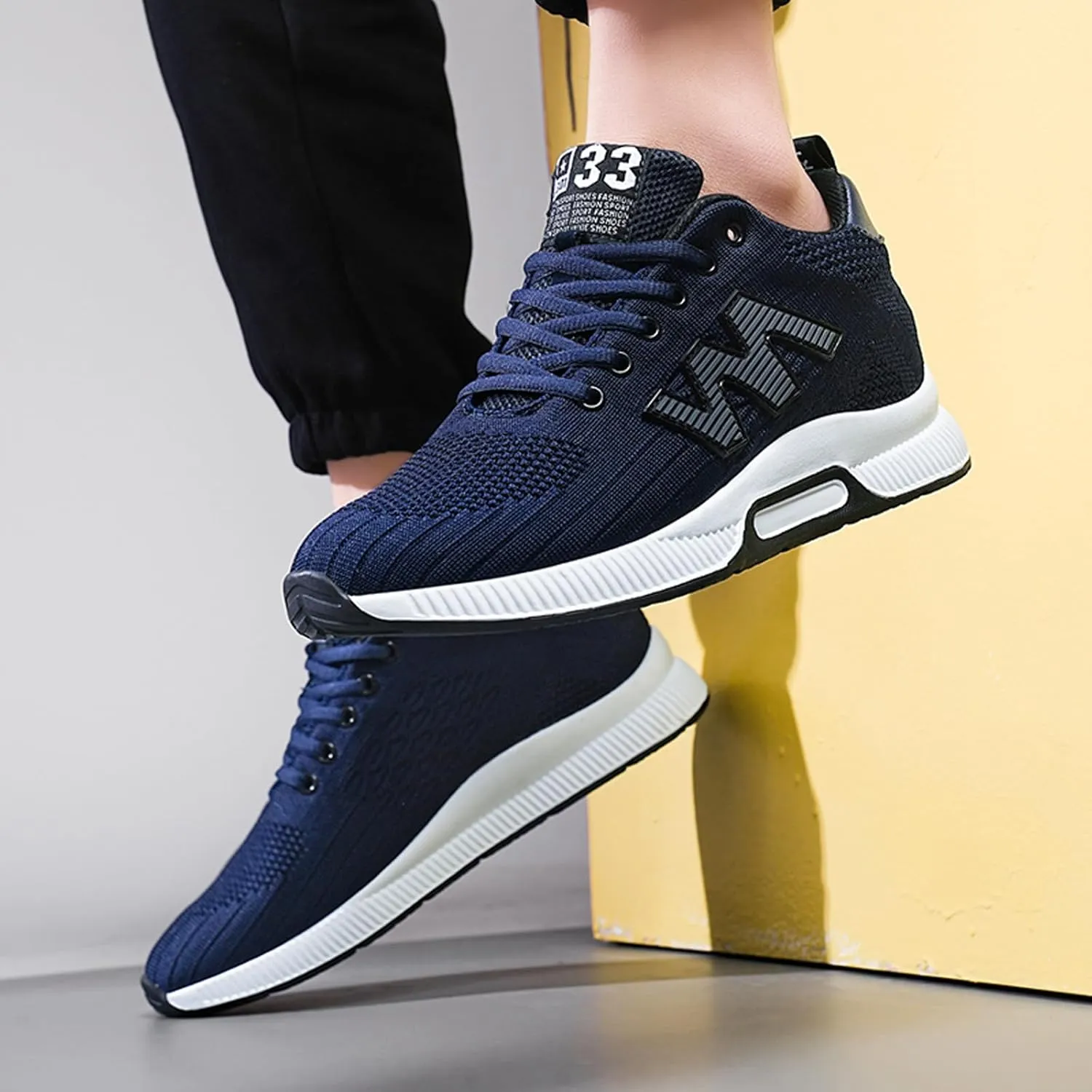Mens Elevator Sneakers 2.36 Inchs Invisible Height Increasing Elevator Shoes Taller Lace up Hidden Heel Lift Shoes Trainers Fashion Sneakers