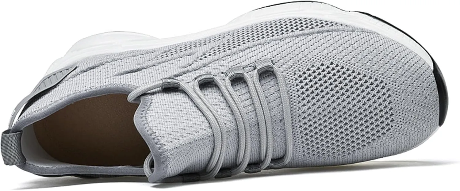 Men's Elevator Sneakers 3 inch Hidden Height Increase Breathable Mesh Lightweight Athletic Casual Shoes for Men