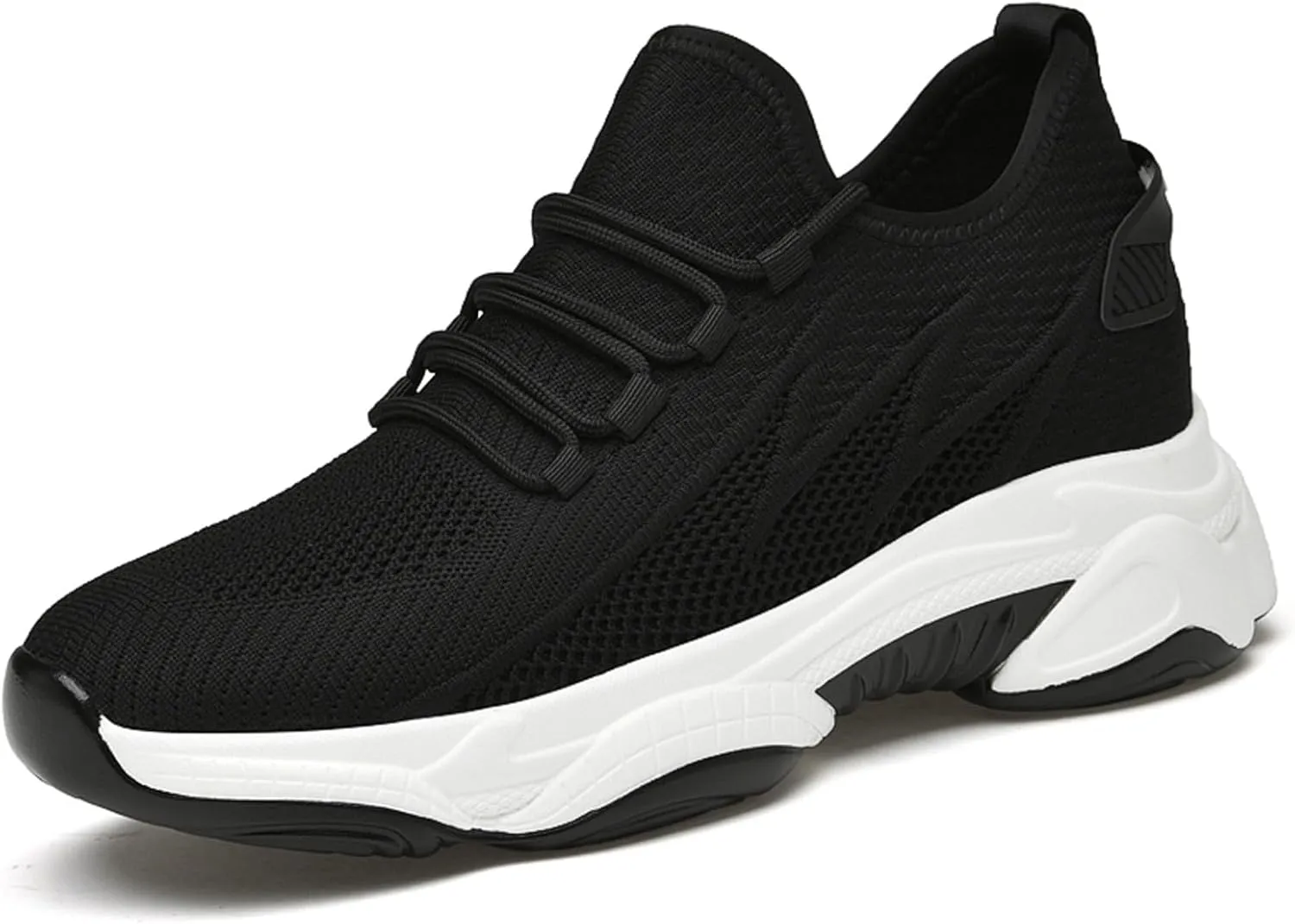 Men's Elevator Sneakers 3 inch Hidden Height Increase Breathable Mesh Lightweight Athletic Casual Shoes for Men