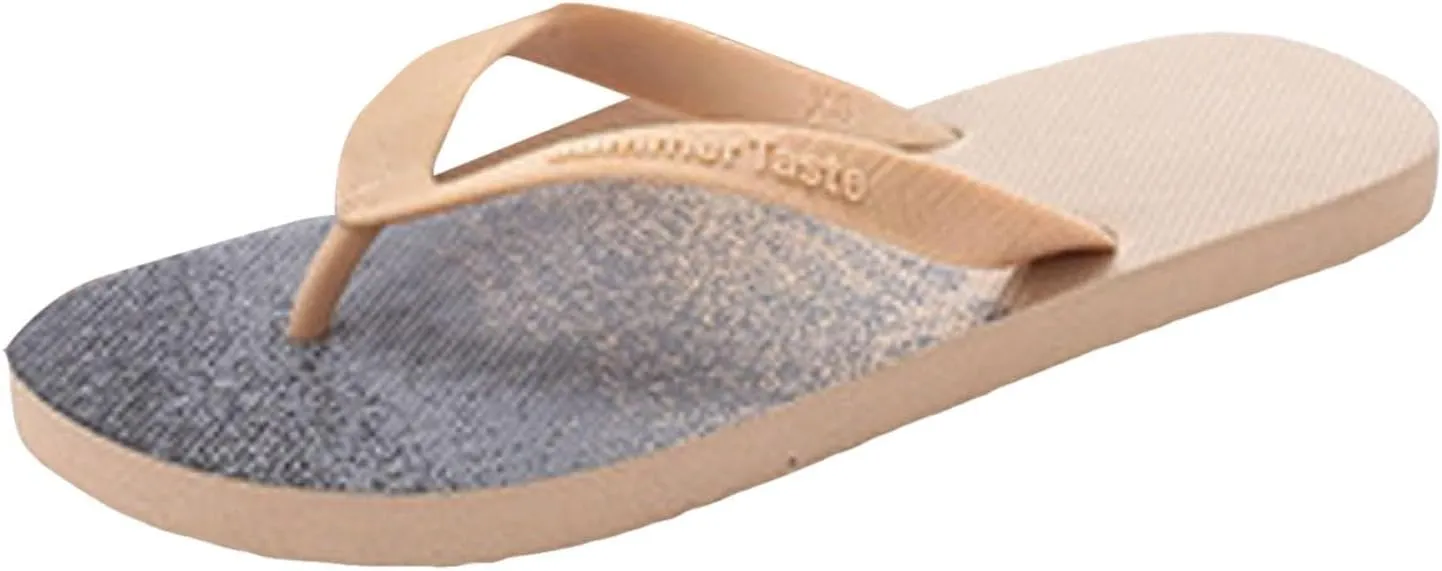 Men's Flip Flops Fashion Household Indoor Slippers Shower Slippers Memory Foam Summer Memory Foam for Mens