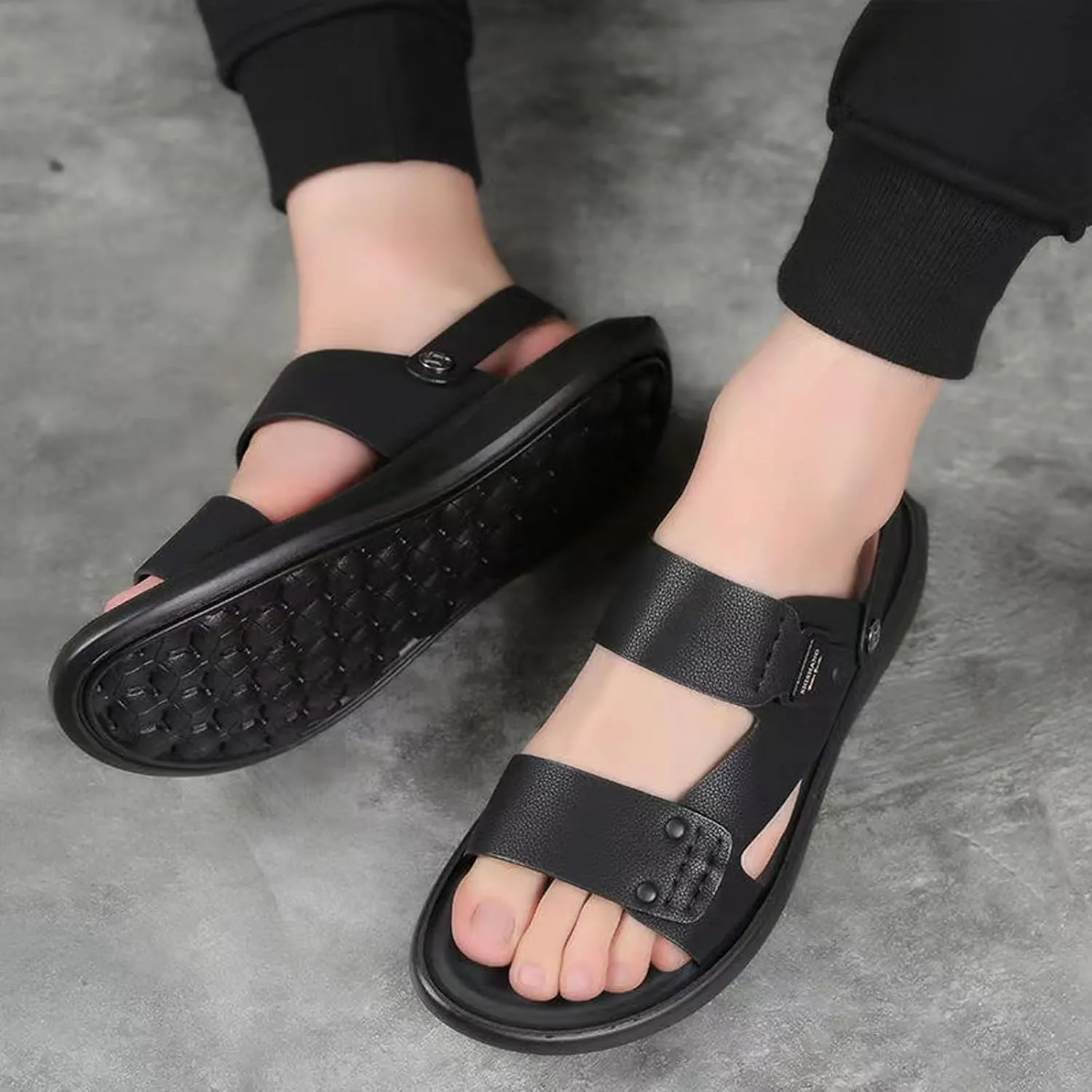 Mens Hiking Sandals Men's Casual Sports Beach Sandals Open Toe Use Walking Shoes Outdoor Vintage Men