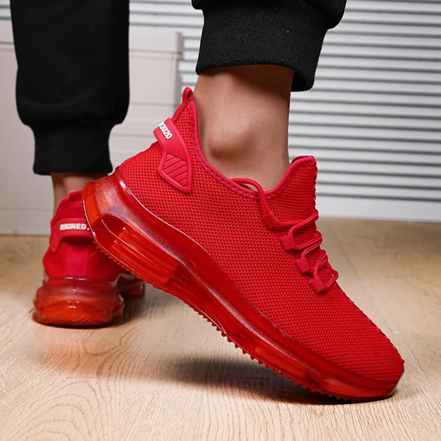 Men's Lightweight Double - air Cushion Walking, High - Elasticity Running Shoes, Workout Shoes, Breathable Mesh Fashion Casual Sneakers