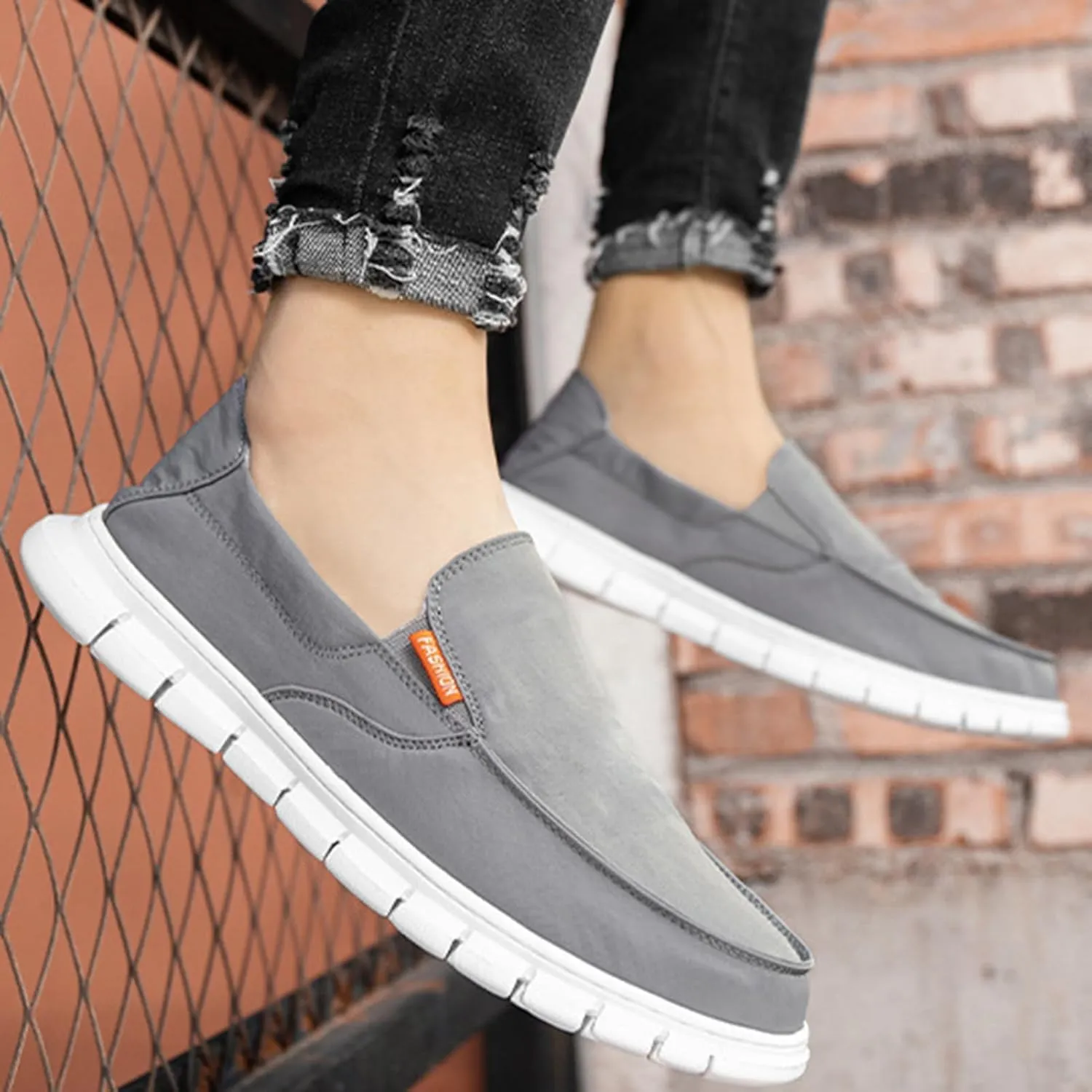 Men's Loafers & Slip-ons,Fashion Quick Dry Lightweight Mens Boat Shoes,Casual Breathable Mesh Deck Shoes Mens,Slip Resistant Sole,for All Weather