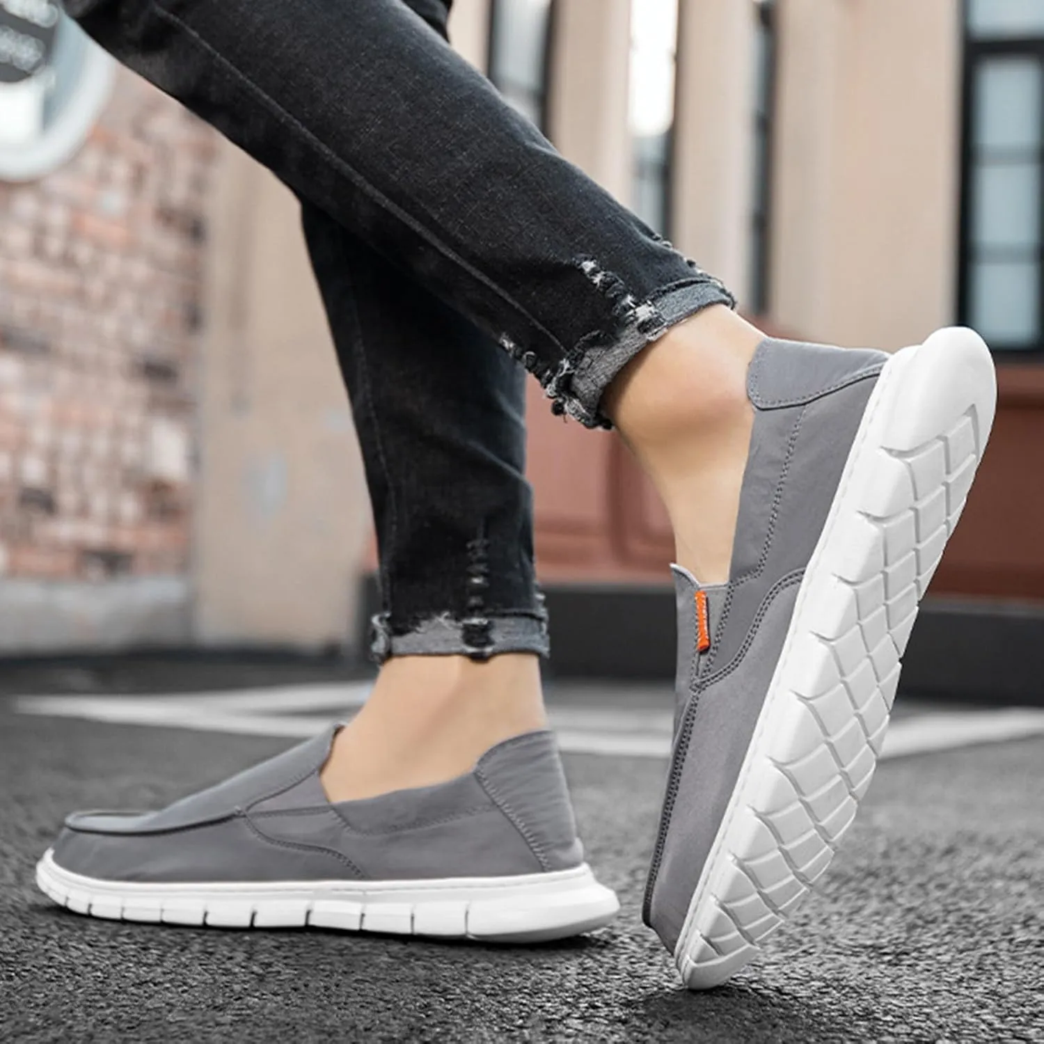 Men's Loafers & Slip-ons,Fashion Quick Dry Lightweight Mens Boat Shoes,Casual Breathable Mesh Deck Shoes Mens,Slip Resistant Sole,for All Weather
