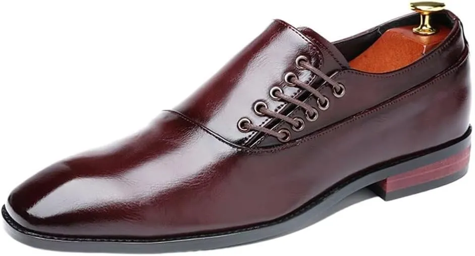 Men's Oxford Dress Shoes Formal Classic Business Lace-up Shoe Lightweight Office Work Footwear Sneakers