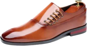 Men's Oxford Dress Shoes Formal Classic Business Lace-up Shoe Lightweight Office Work Footwear Sneakers