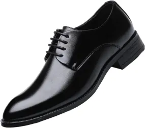 Men's Pointed-Toe Tuxedo Dress Shoes Casual Slip-on Loafer Shoe Fashion Lace up Wedding Work Footwear Party Dressy Business