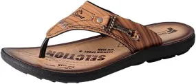 Mens PU Leather Thong Sandals Indoor and Outdoor Beach Flip FlopAnti-skidding Lightweight Quick Dry Comfy Garden Clogs
