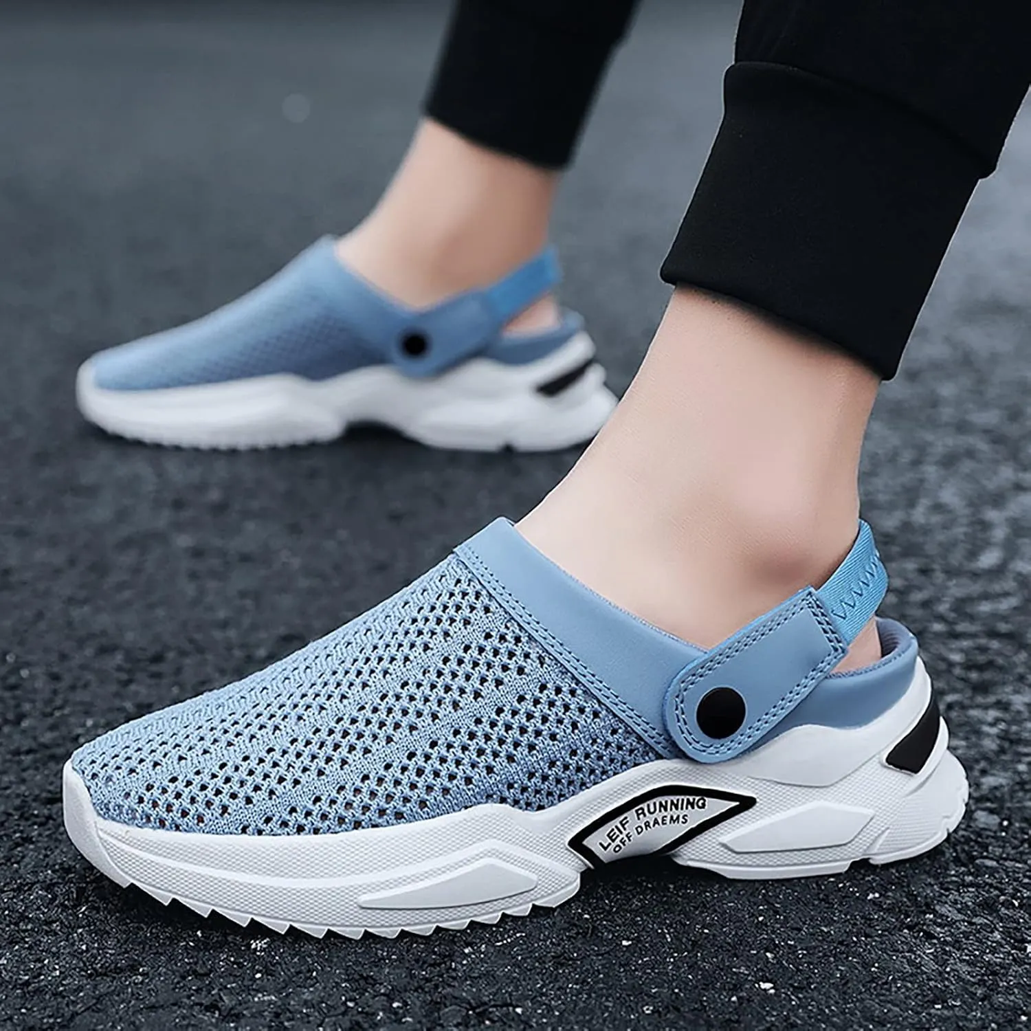 Men's Sandals Sport Recovery Athletic Walking Sandals For Man Summer Breathable Casual Closed Toe Mesh Close Toe Sandal