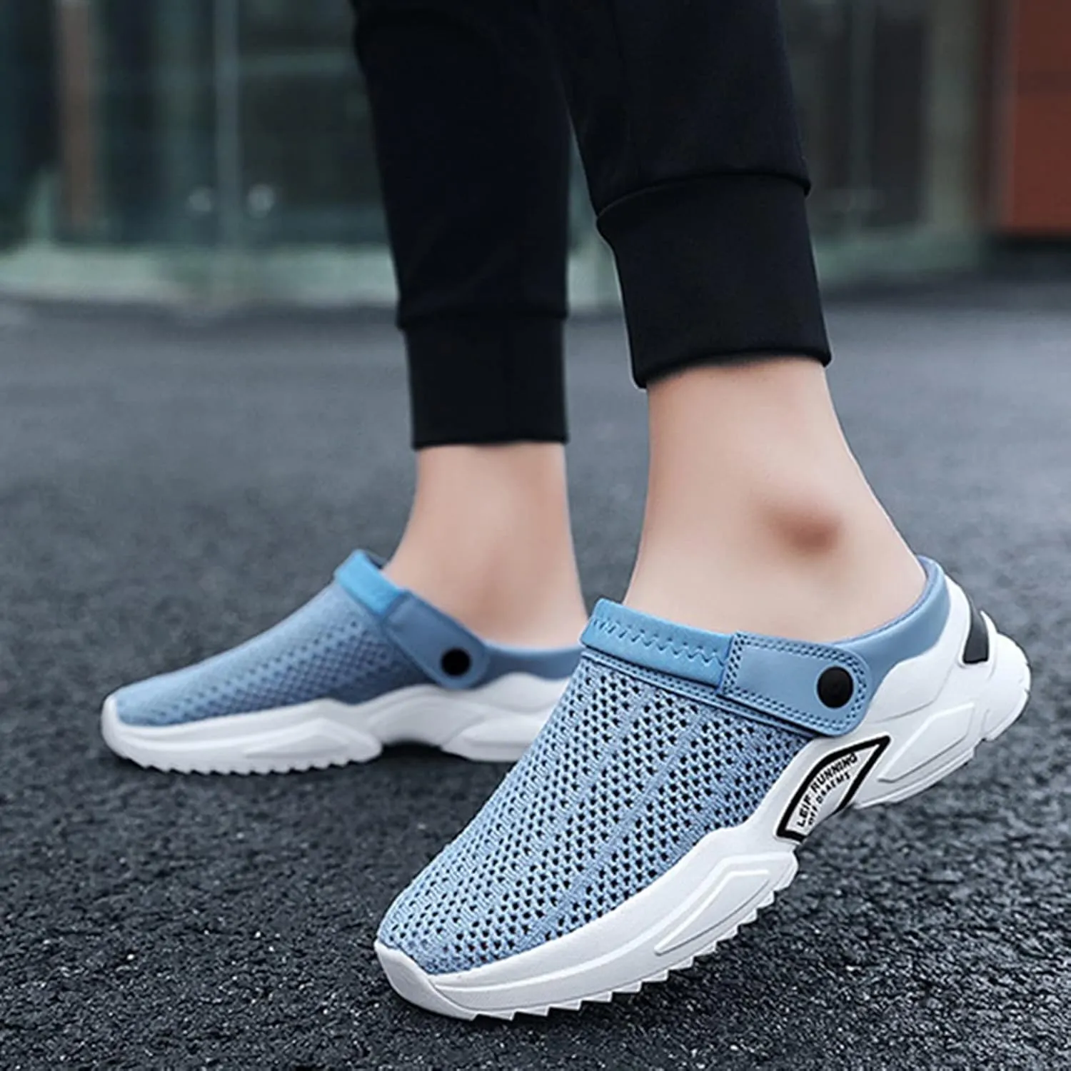 Men's Sandals Sport Recovery Athletic Walking Sandals For Man Summer Breathable Casual Closed Toe Mesh Close Toe Sandal