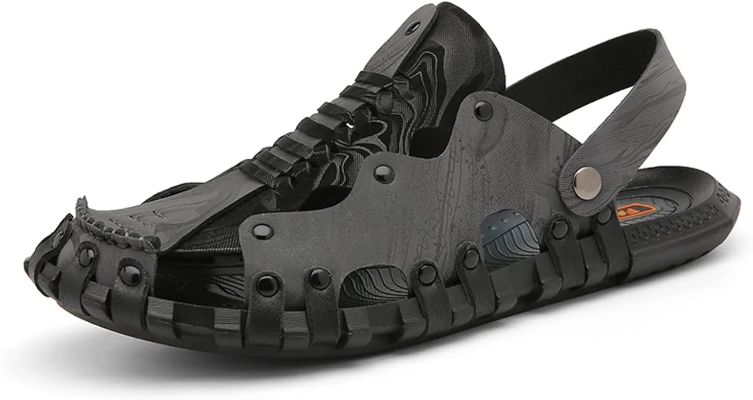 Men's Sandals Summer Close Toe Soft Sole Comfortable Sandal Sport Hiking & Outdoor Walking Beach Sandals