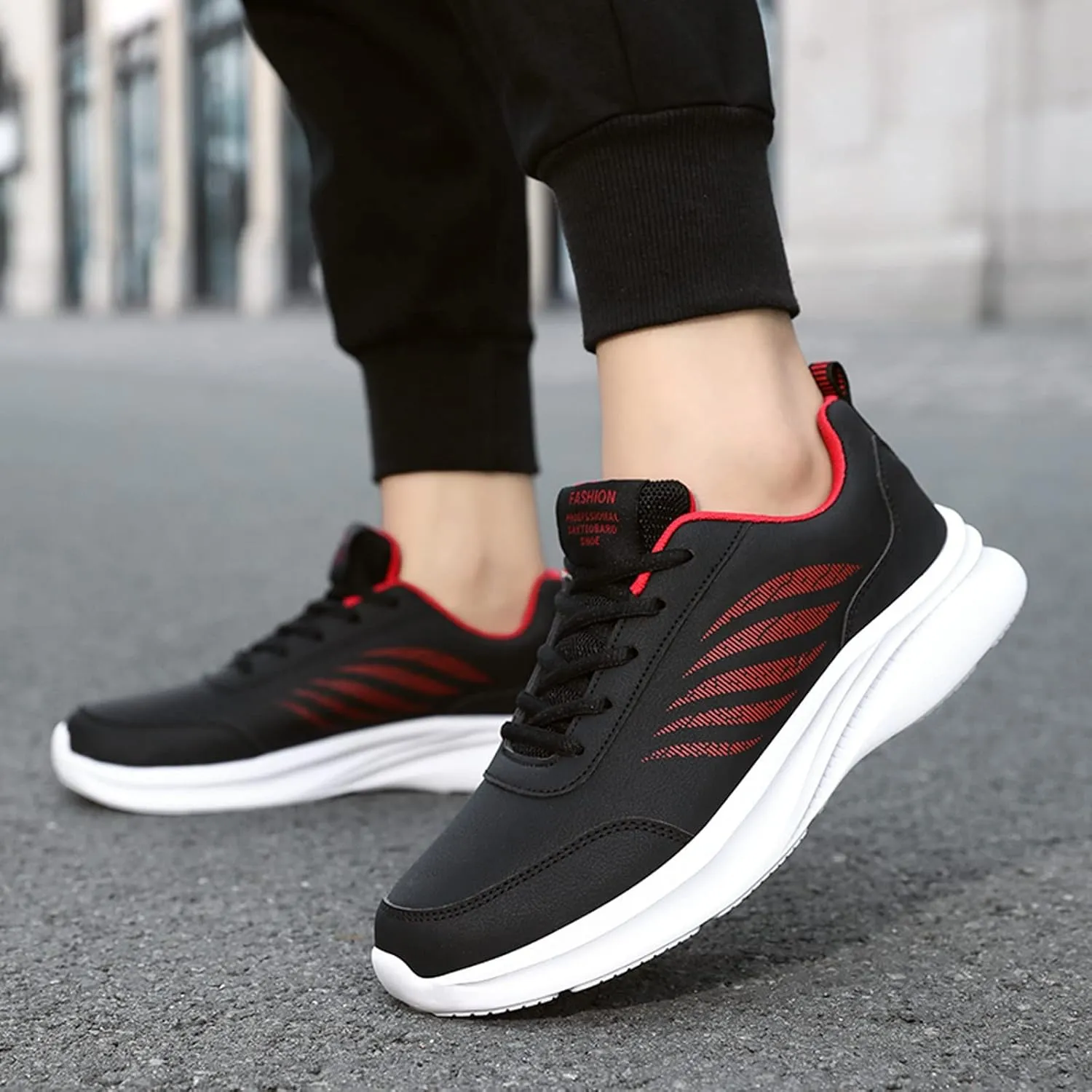 Mens Shoes Casual Leather Laace Up Solid Color Casual Fashion Simple Shoes Running Shoes Fashion Sneaker Shoes for Men Men's