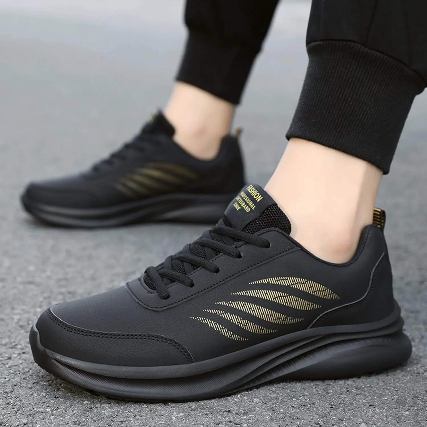 Mens Shoes Casual Leather Laace Up Solid Color Casual Fashion Simple Shoes Running Shoes Fashion Sneaker Shoes for Men Men's