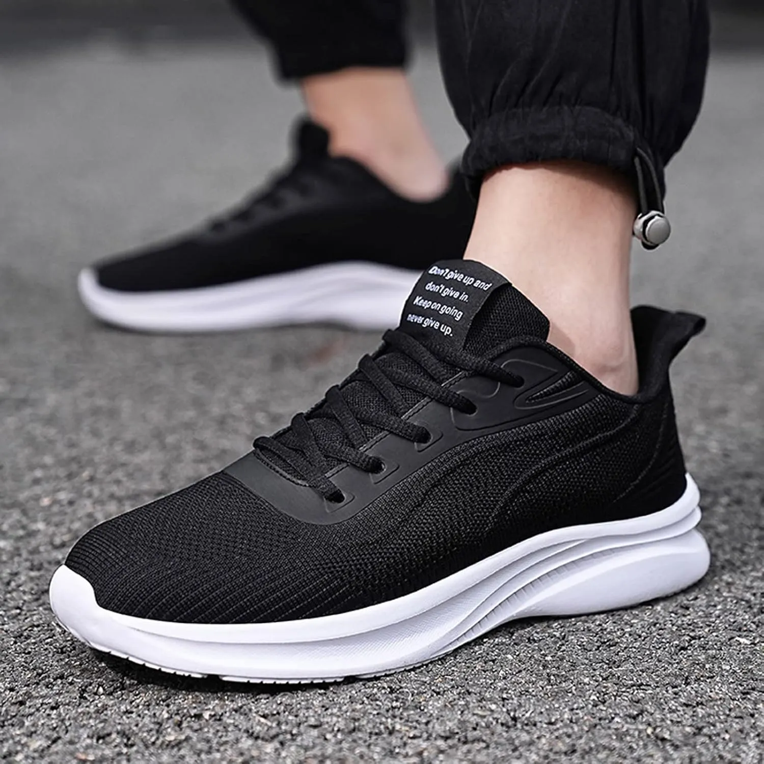 Men's Shoes Large Size Fashion Casual Mesh Breathable Casual Shoes Lace Up Running Shoes Mens Sneaker Boots Men's Fashion Men