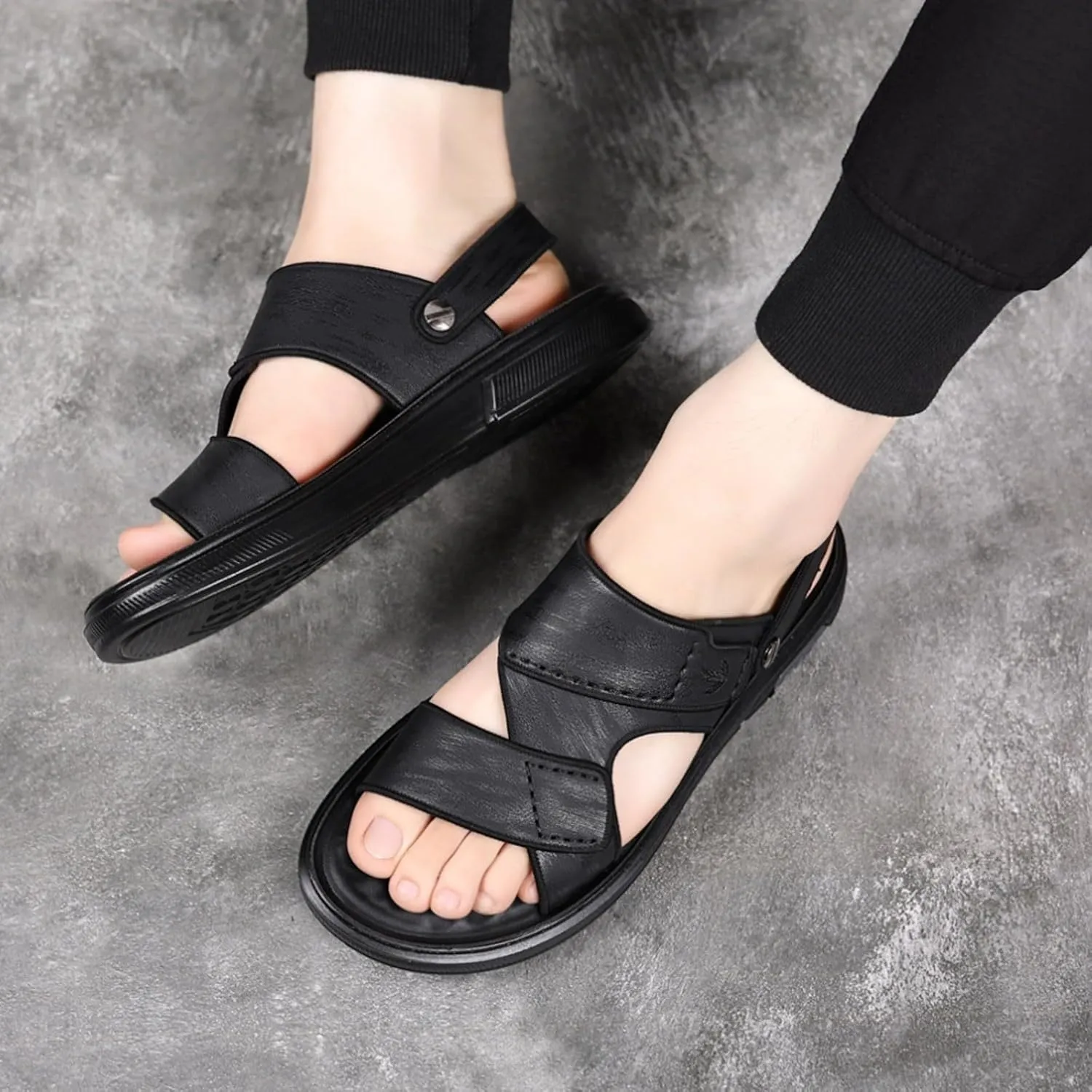 Men'S Slide Sandals Size Soft Sole Comfort Sandals Open Toe Outdoor Casual Men's Beach Men Comfortable
