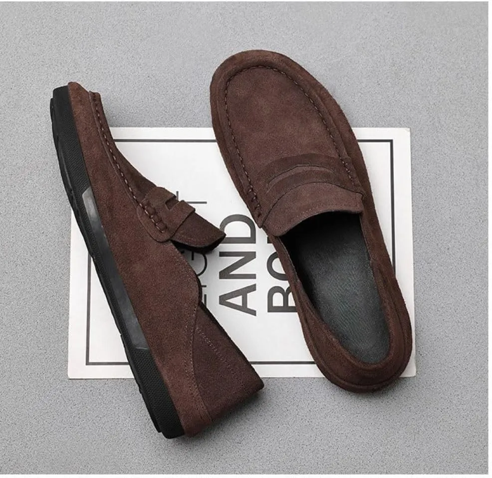 Mens Slip-on Loafers Shoes Light-Weight, Soft Penny Loafers for Men Lightweight Driving Boat Shoes Men's Casual Classic Loafer Penny
