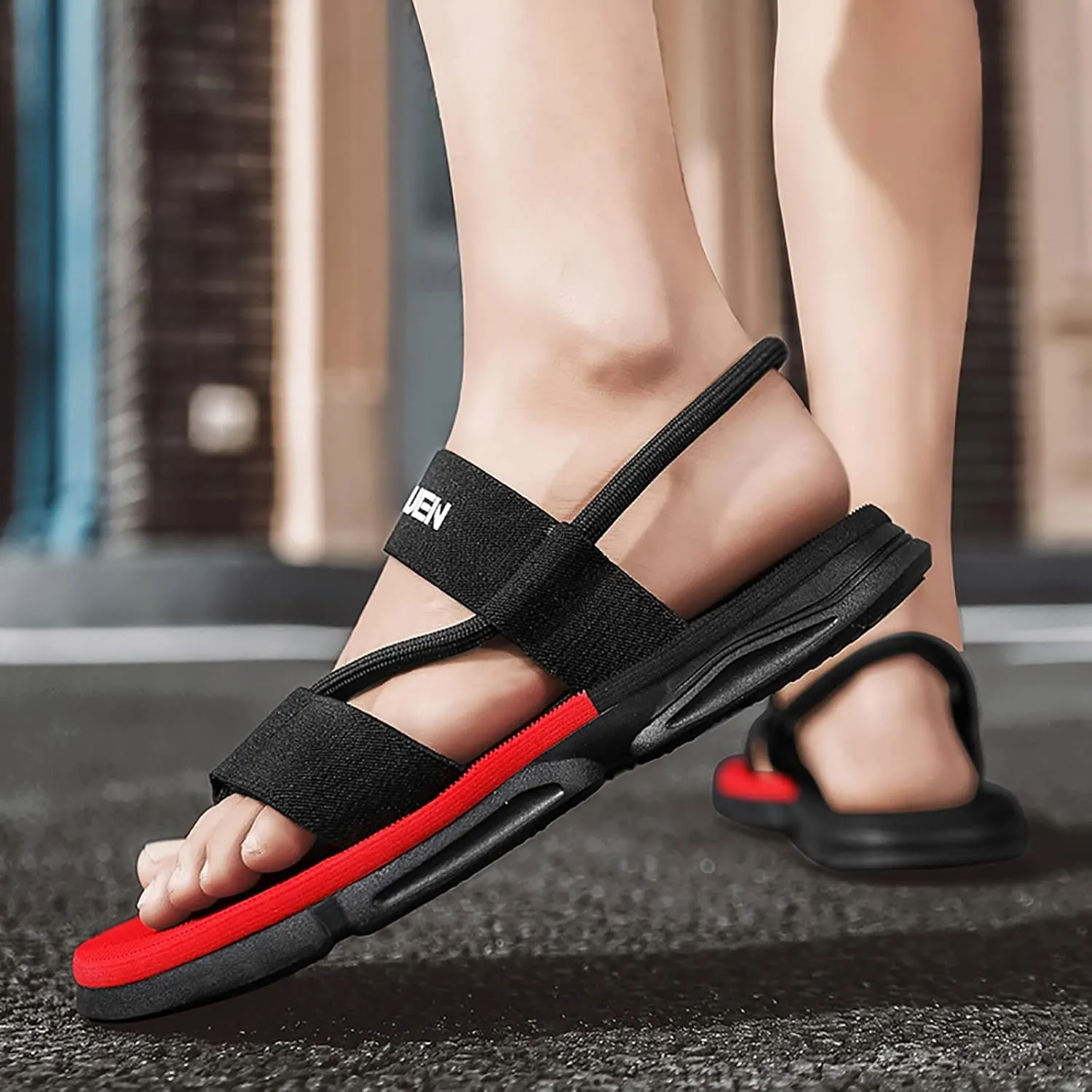 Men's Sports Hiking Sandals with Quick-dry Webbing Original Classic Beach Water Shoes with Comfort Cushion Sole Slip On Slides Summer Outdoor Indoor Beach Water Shoes Daily Work Wear Sandal