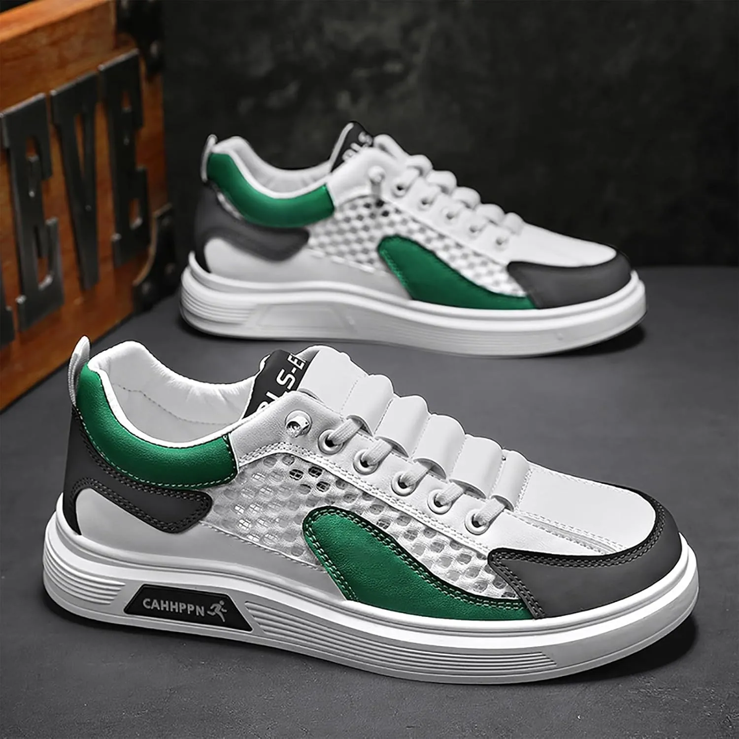 Men's Summer Breathable Mesh Casual Shoes Fashion Hollow Soft Soled Sneakers Mens Driving Shoes Casual Men Shoes Men Shoes