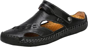 Men's Summer Breathable Sandals Comfortable Casual Closed Toe Summer Fisherman Sandal Shoes