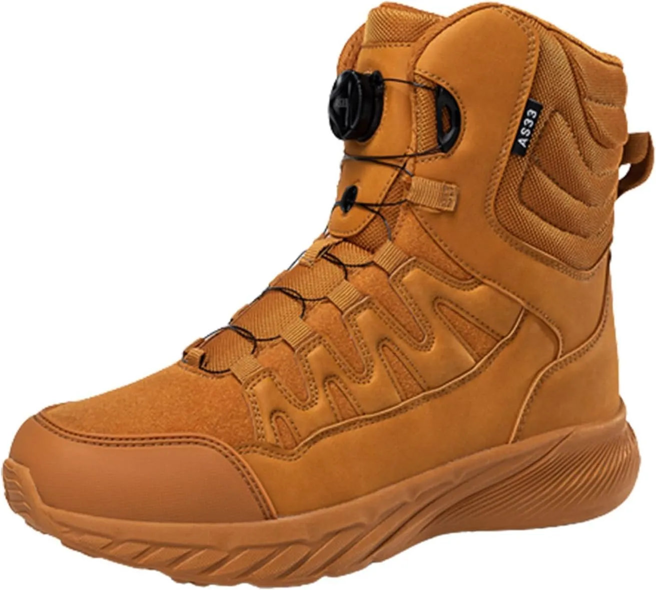 Men's Tactical Boots Military Boots Work Boots Durable Boots Climbing boots Combat boots Outdoor boots Lightweight boots (Orange,6.5)