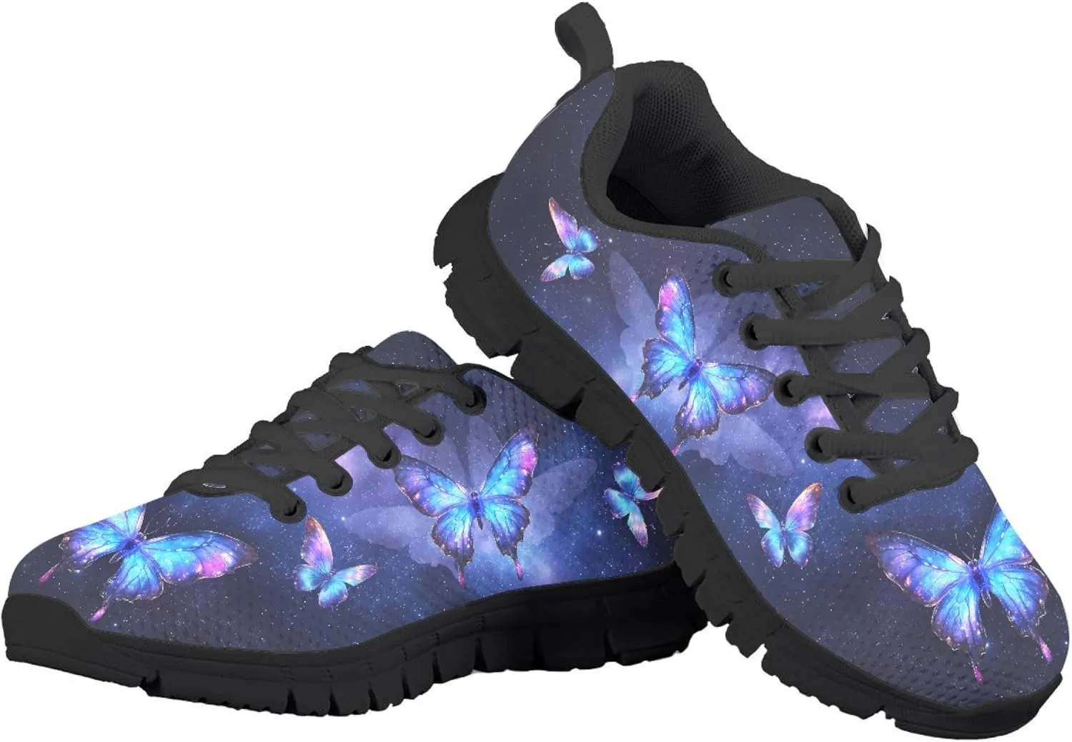 Micoklinlin Kids Sneakers Boys Girls Lightweight Lace-up Running Shoes Novelty Comfort Outdoor Jogging Tennis Sport Shoes