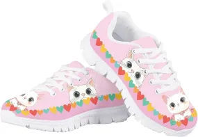Micoklinlin Kids Sneakers Boys Girls Lightweight Lace-up Running Shoes Novelty Comfort Outdoor Jogging Tennis Sport Shoes
