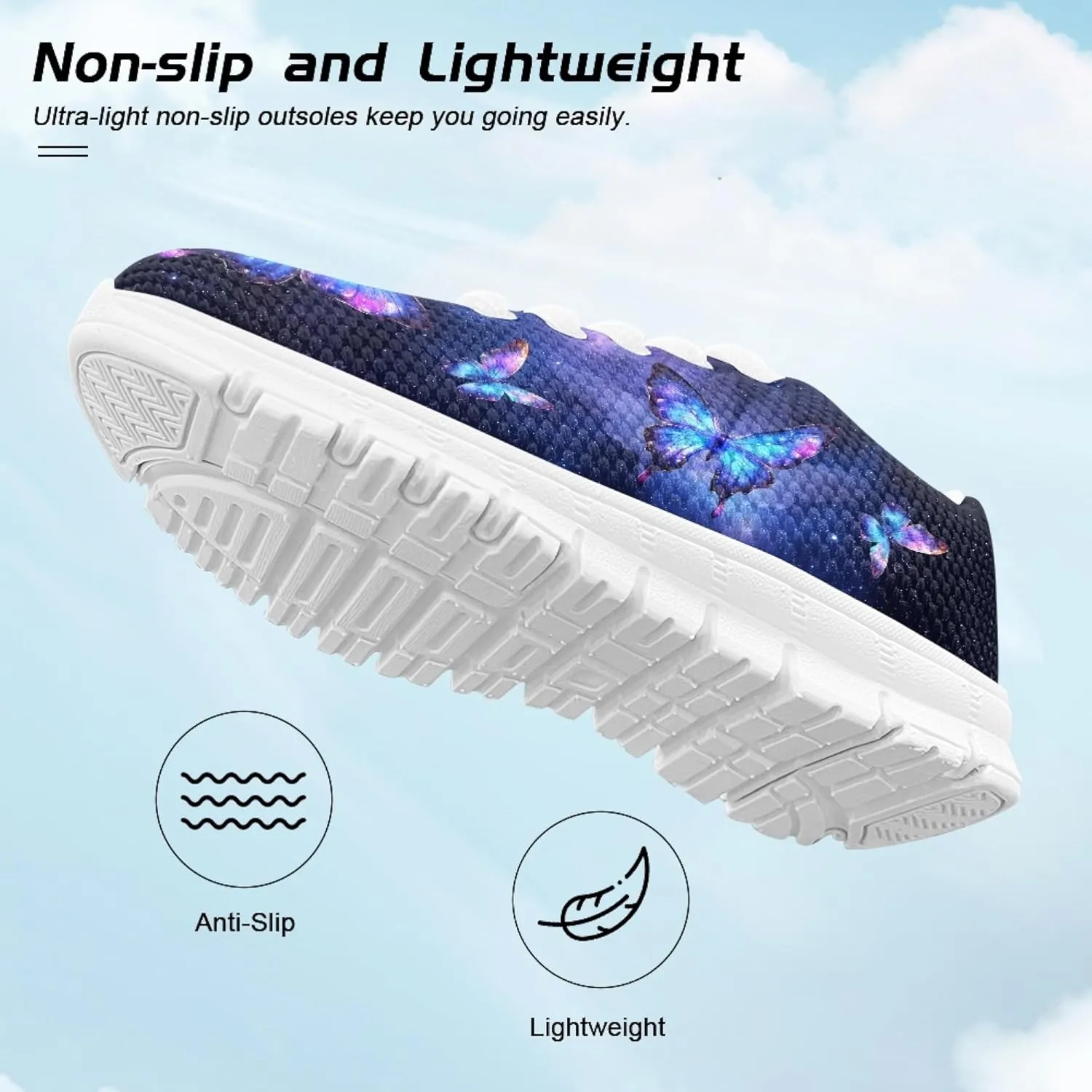 Micoklinlin Kids Sneakers Boys Girls Lightweight Lace-up Running Shoes Novelty Comfort Outdoor Jogging Tennis Sport Shoes