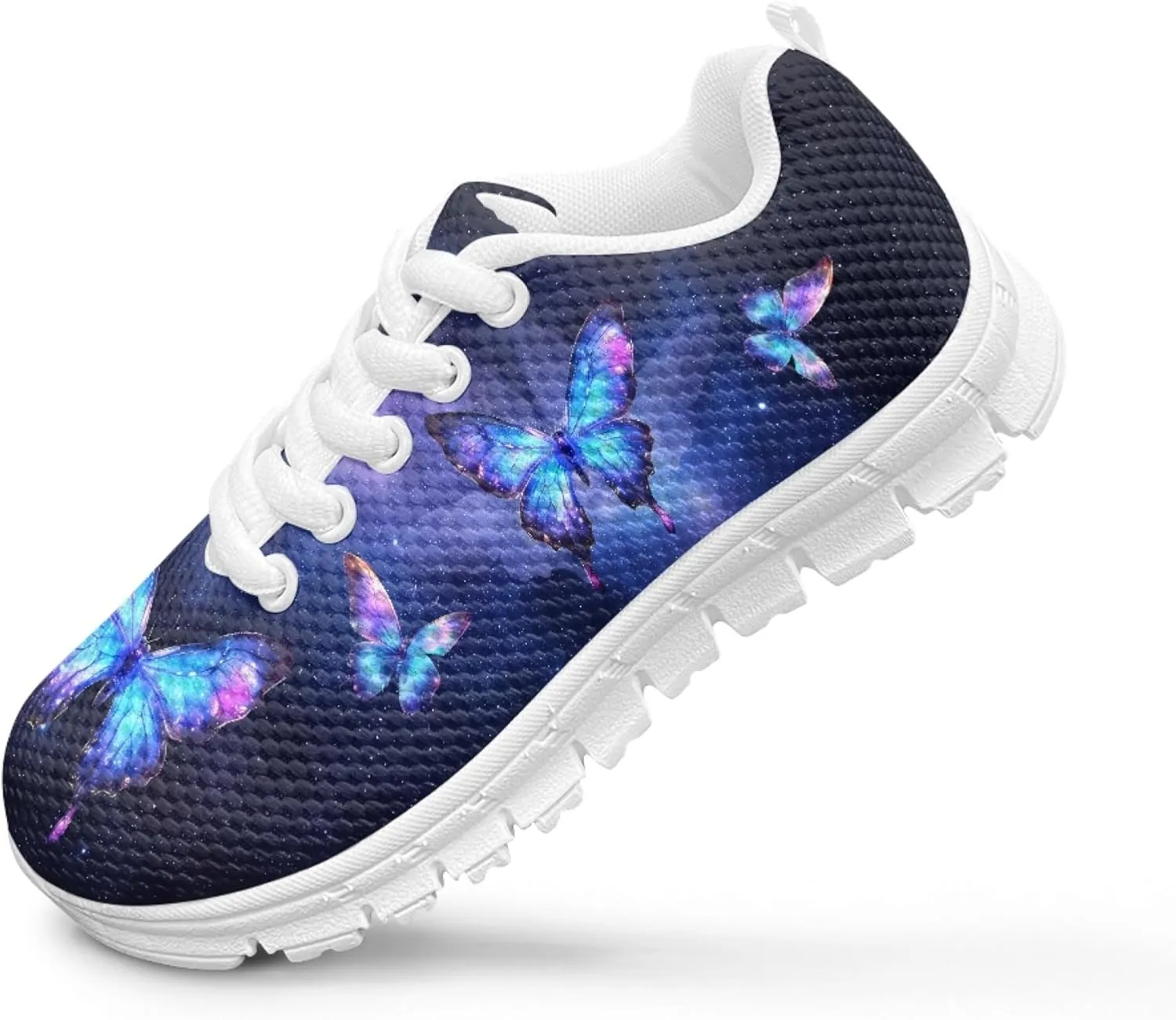 Micoklinlin Kids Sneakers Boys Girls Lightweight Lace-up Running Shoes Novelty Comfort Outdoor Jogging Tennis Sport Shoes