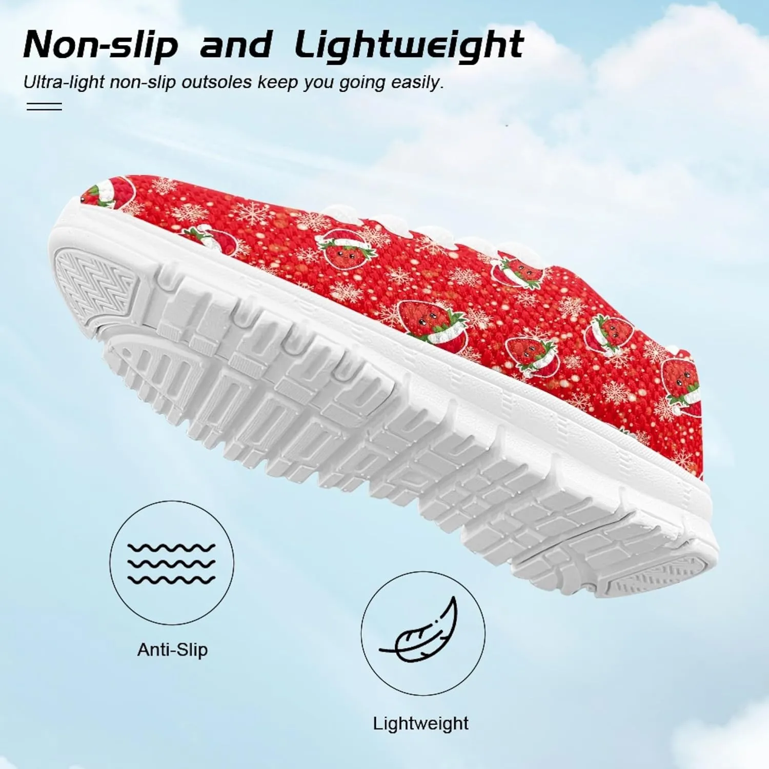 Micoklinlin Sneakers for Boys Girls Cute School Walking Shoes Anti-Slip Lace-up Jogging Shoes Outdoor Footwear for Kids
