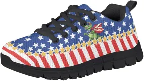 Micoklinlin Sneakers for Boys Girls Cute School Walking Shoes Anti-Slip Lace-up Jogging Shoes Outdoor Footwear for Kids