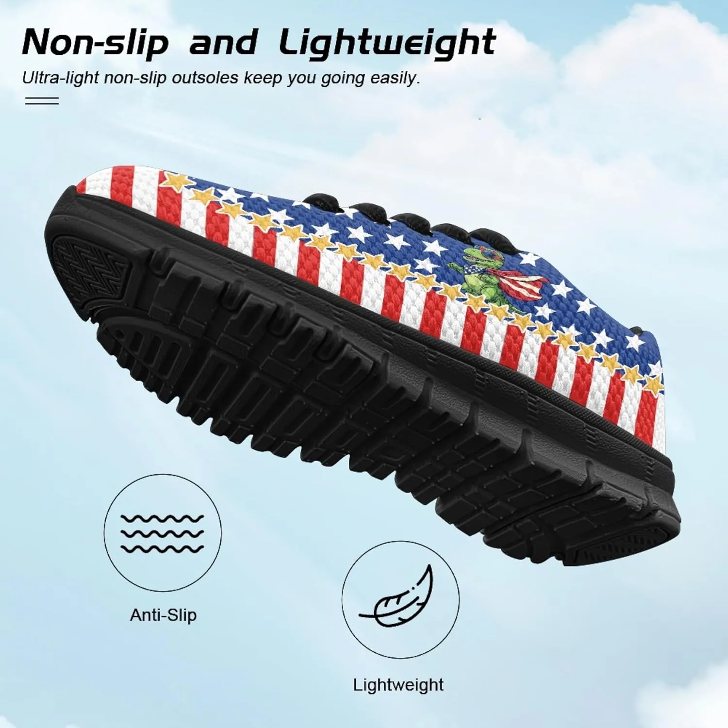 Micoklinlin Sneakers for Boys Girls Cute School Walking Shoes Anti-Slip Lace-up Jogging Shoes Outdoor Footwear for Kids