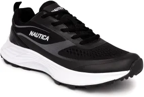 Nautica Men's Lace-Up Sneakers - Max Cushioning Running, Walking, Tennis Shoes - Comfortable Enhanced Support Athletic Sneakers-Balacava