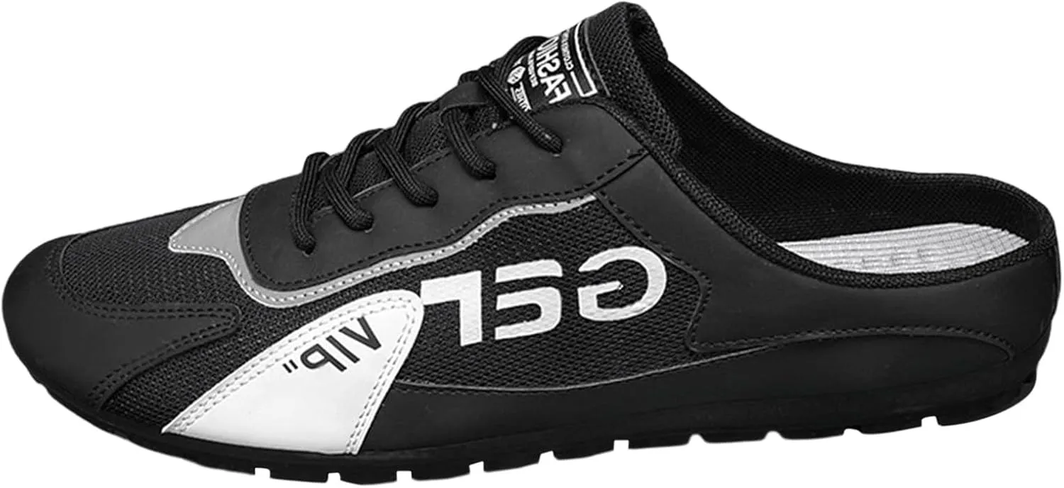 New Men's Shoes Trend Versatile Casual Shoes Lazy Man Half Slipperboard Shoes Shoes Mens Slip on Casual Shoes Size 9 Men's Sh