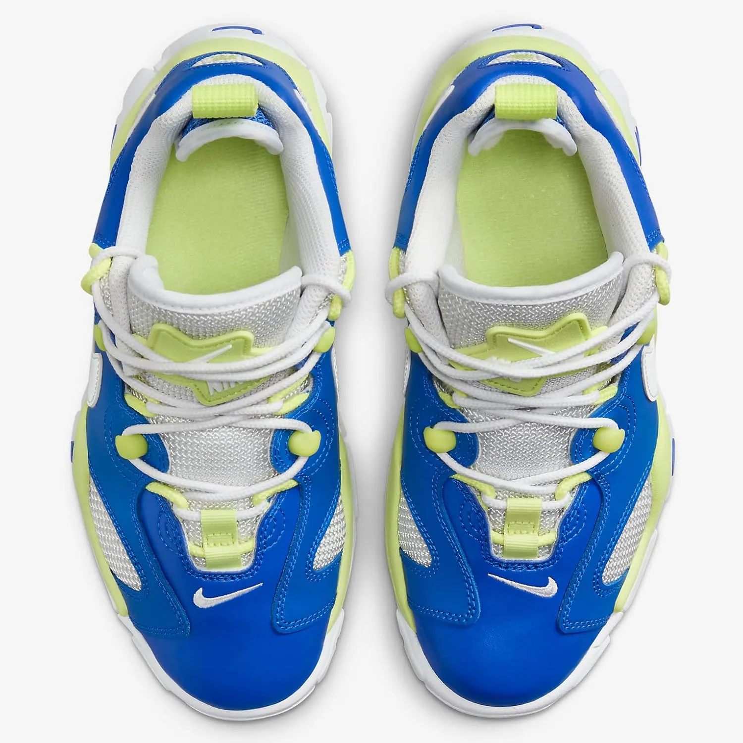 Nike Air Barrage Low Big Kids' Shoes (FN6972-480, Game Royal/Light Lemon Twist/Photon Dust/White)