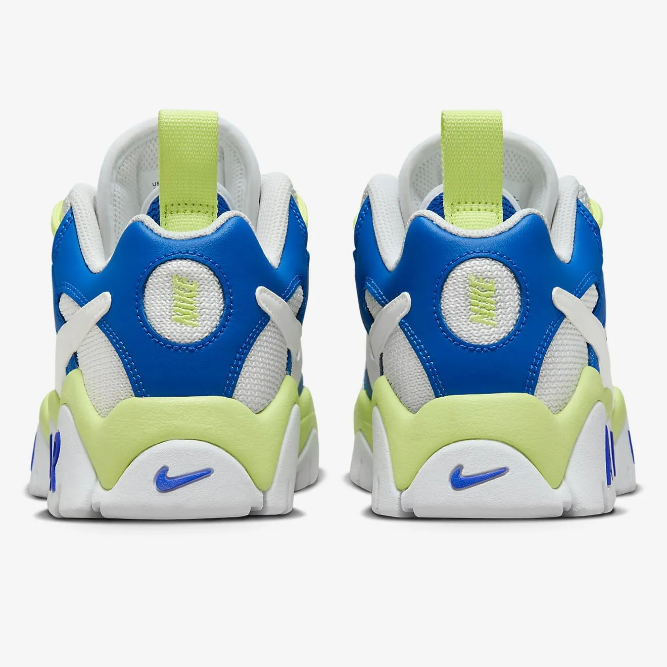 Nike Air Barrage Low Big Kids' Shoes (FN6972-480, Game Royal/Light Lemon Twist/Photon Dust/White)
