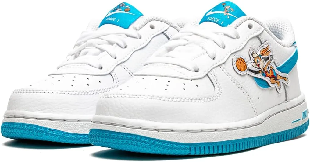Nike Toddler Force 1 Td Space Jam Toon Squad, White/Lt Blue Fury/White