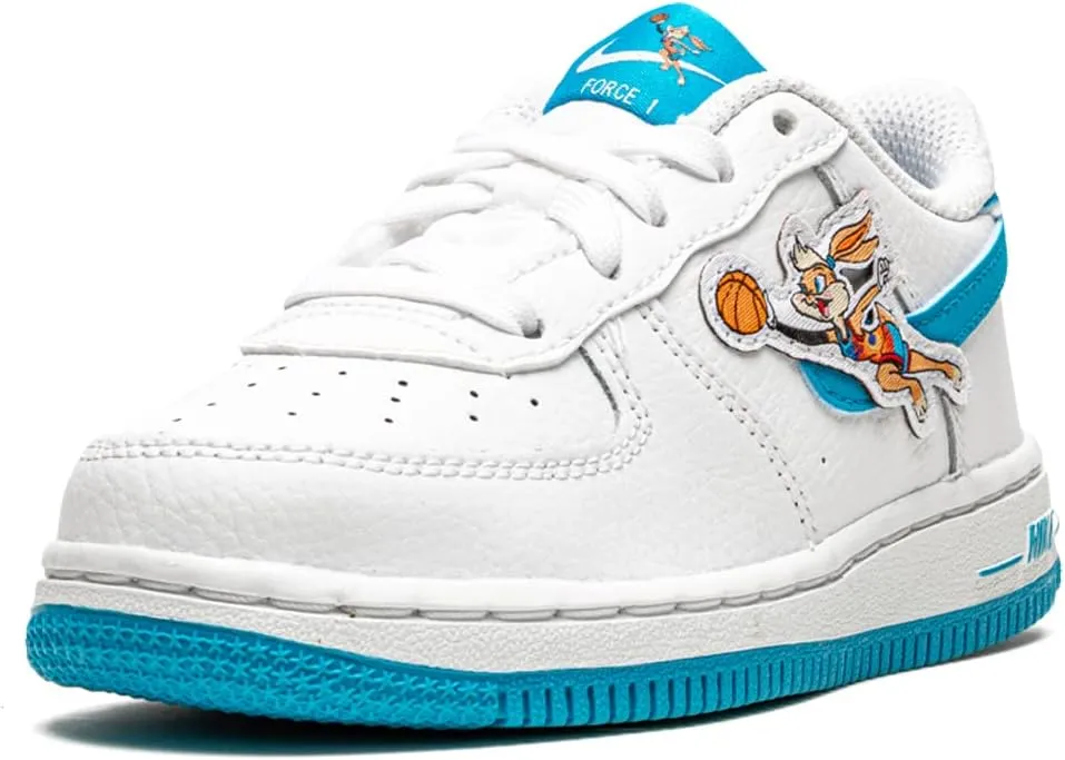 Nike Toddler Force 1 Td Space Jam Toon Squad, White/Lt Blue Fury/White