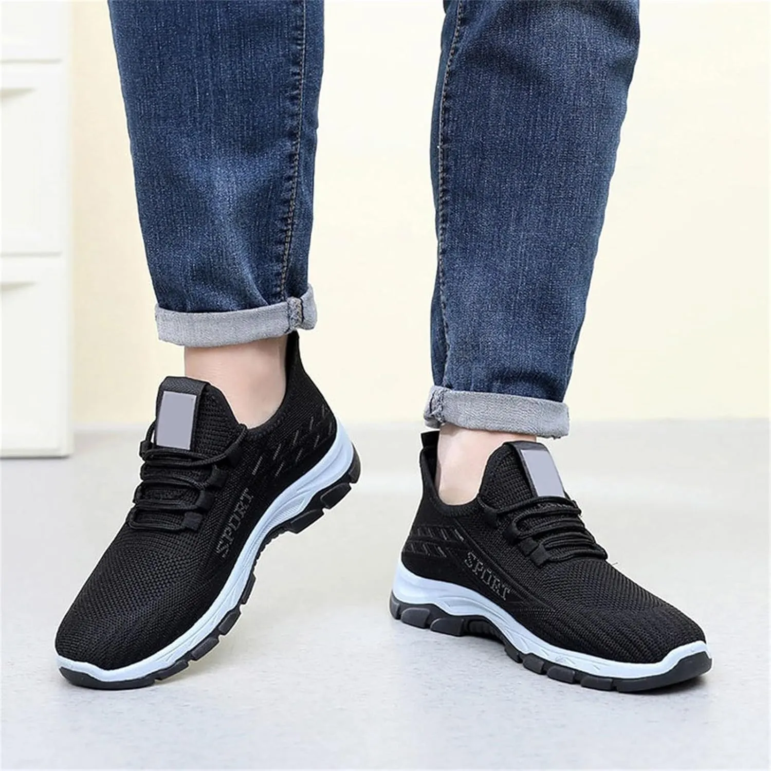 Nisza Running Shoes for Men Gym Tennis Athletic Mesh Sneakers Lightweight Sports Fashion Breathable Casual Shoes