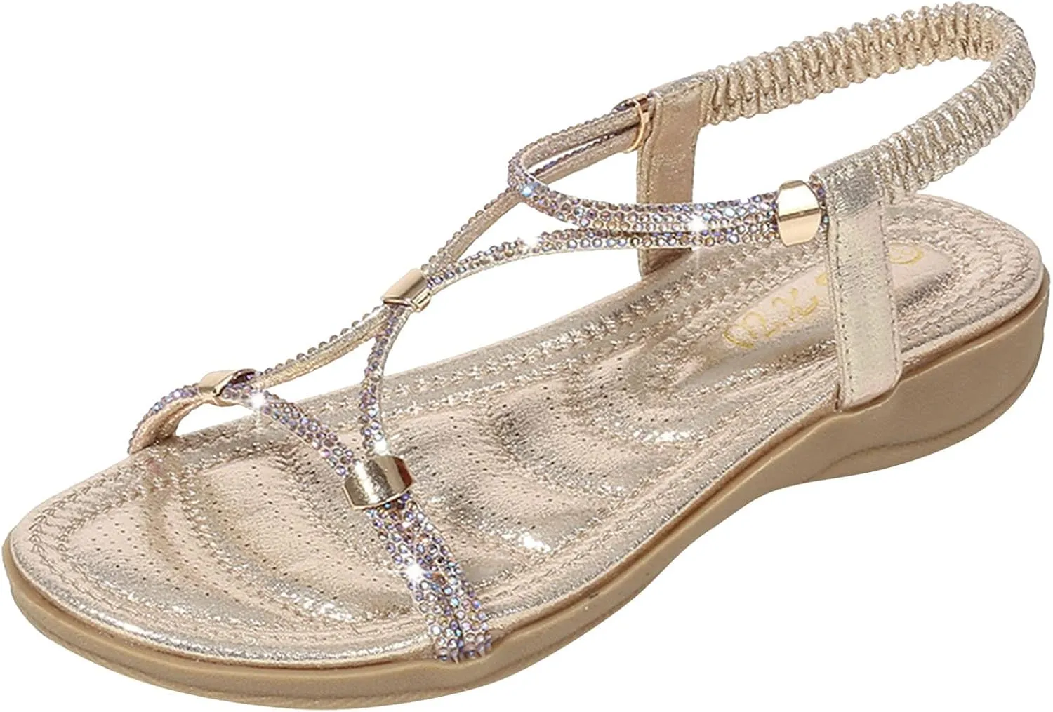 Non Slip Flat Bottom Sandals for Women Adjustable Casual Fisherman Cool Shoes Beach Non Slip Flat Sandals