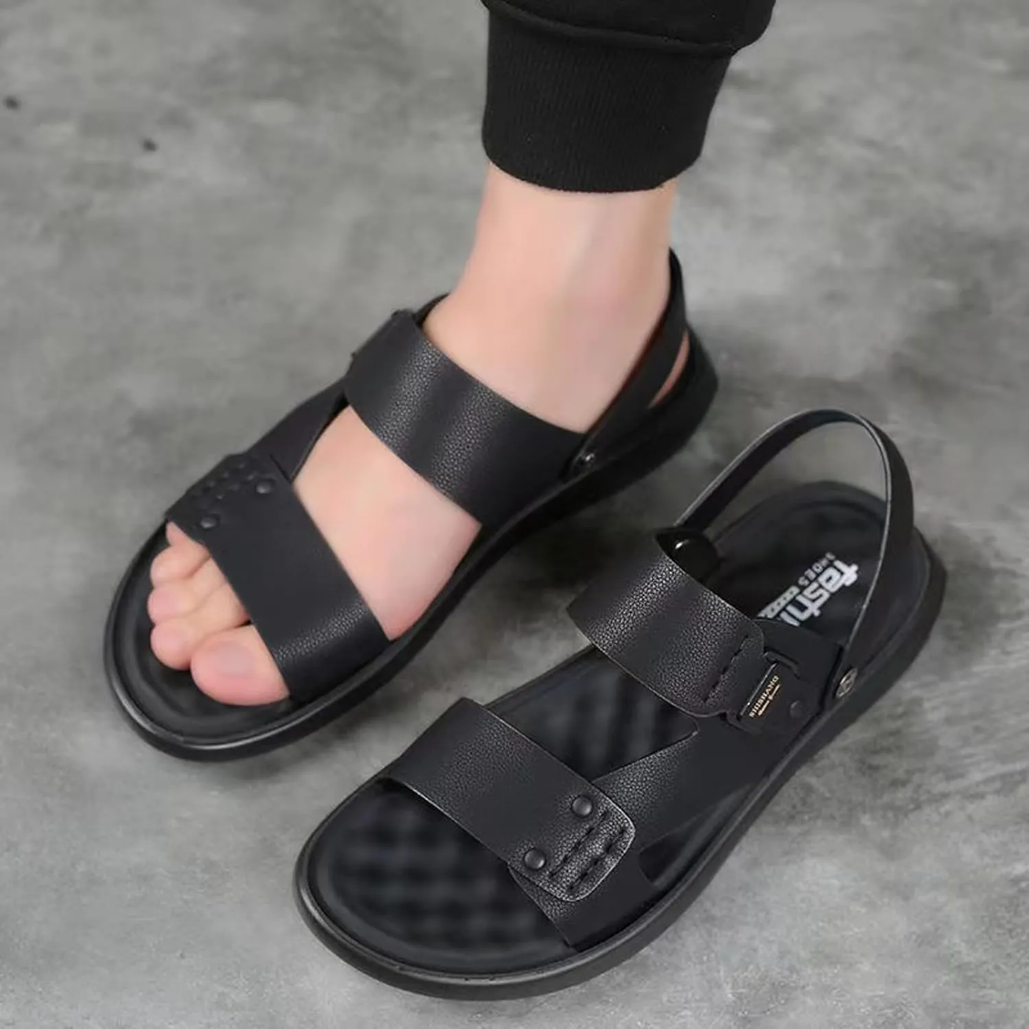 Open Toe Walking Sandals for Summer Men's Casual Sports Beach Sandals Open Toe Use Walking Shoes Outdoor Sandals