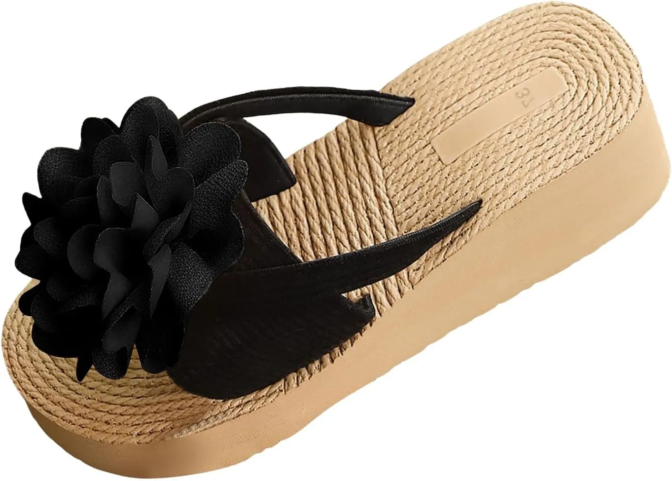 Open Toe Wedges Heels for Women New Summer Women's Slippers For Outdoor Wear Flat Fashion Bow Tie Beach Flower Sandals