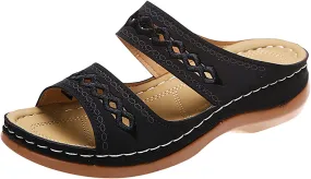Orthopedic Sandals for Men Leather Orthopedic Supportive Sandals for Women Orthopedic Womens Flat Sandals Comfortable Orthotic Stylish Sandals for Women 2025 Womens Arch Support Slipper