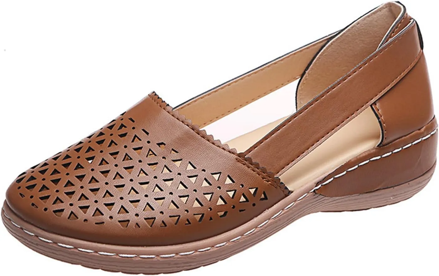 Orthopedic Sandals for Women Fisherman Sandals Closed Toe Sandal Wedge Dressy Comfortable Shoes Mesh Wedge Slip-Ons with Arch Support Platform Slip on Loafers 2025