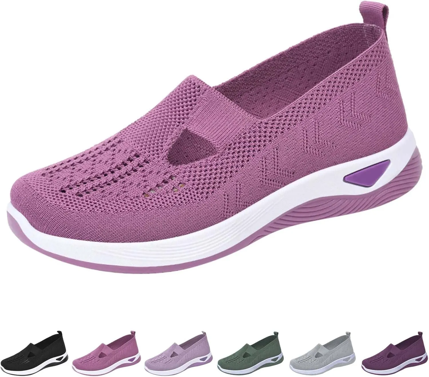 Orthopedic Shoes for Women Breathable Soft Slip On Running Shoes for Men Loafers Ladies Casual Shoes Waterproof Sneakers Brown Tennis Shoe Loafers Shoe